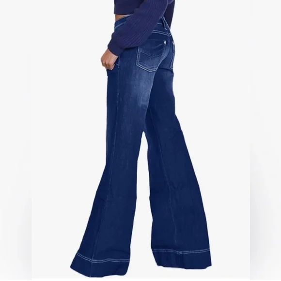 NWOT Flamingals Low Rise Butterfly Flare Jeans 👖 | NWOT Never Worn💨🔥 - Picture 2 of 15